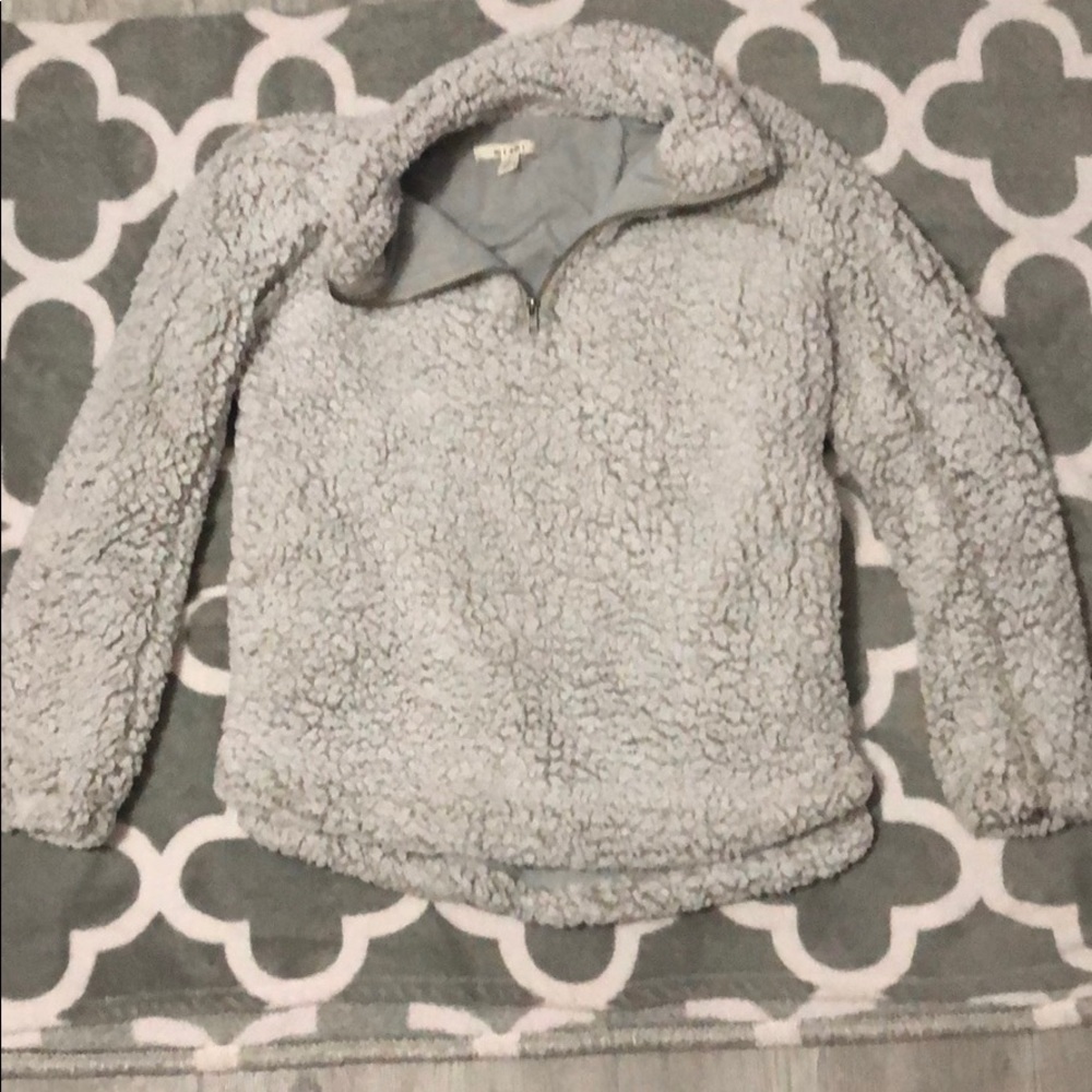 Sherpa hoodie!